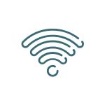 Icone du wifi dans l'établissement